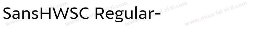 SansHWSC Regular字体转换